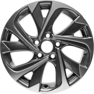 17×7-inch Two-Tone Aluminum Alloy Wheel; Meets OEM standard parameters; Direct-fit premium replacement rim