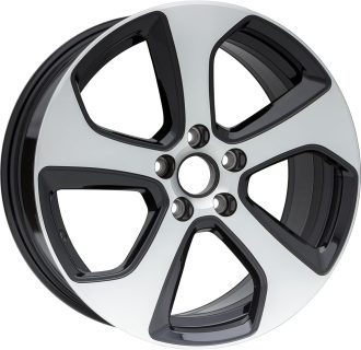 18×7.5-inch High-Quality Charcoal Gray Aluminum Wheel; Matches OEM original dimensions; Direct-fit alloy rim