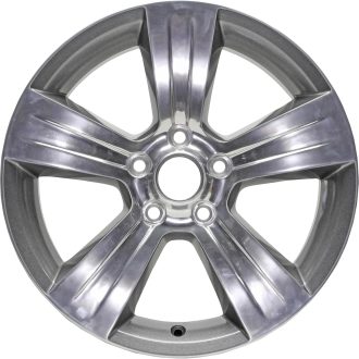 17 × 6.5 Inch Two-Tone Aluminum Alloy Wheel (Gray Base with Polished Face): Matches OEM Calibrated Dimensions; Direct-Replacement Rim for Original Vehicles